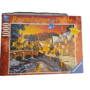 NEW 2011 Ravensburger SNOWY DAY Jigsaw PUZZLE 1000pc Christmas LIMITED Edition